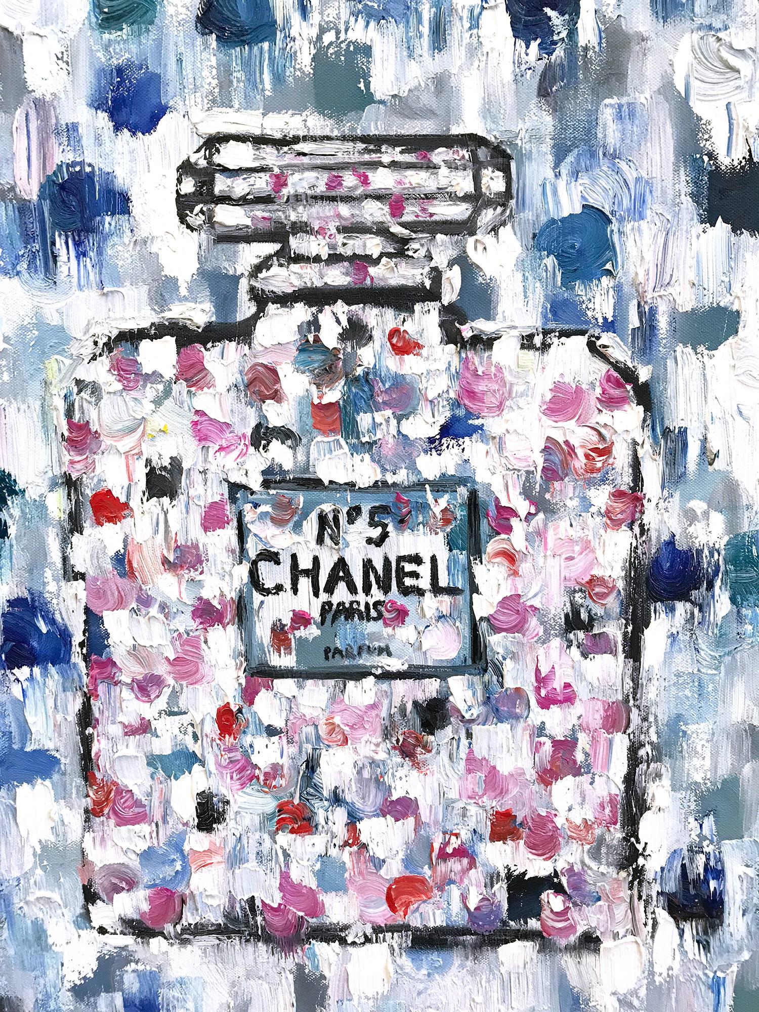 Dripping Dots - Dripping in Chanel - Painting by Cindy Shaoul