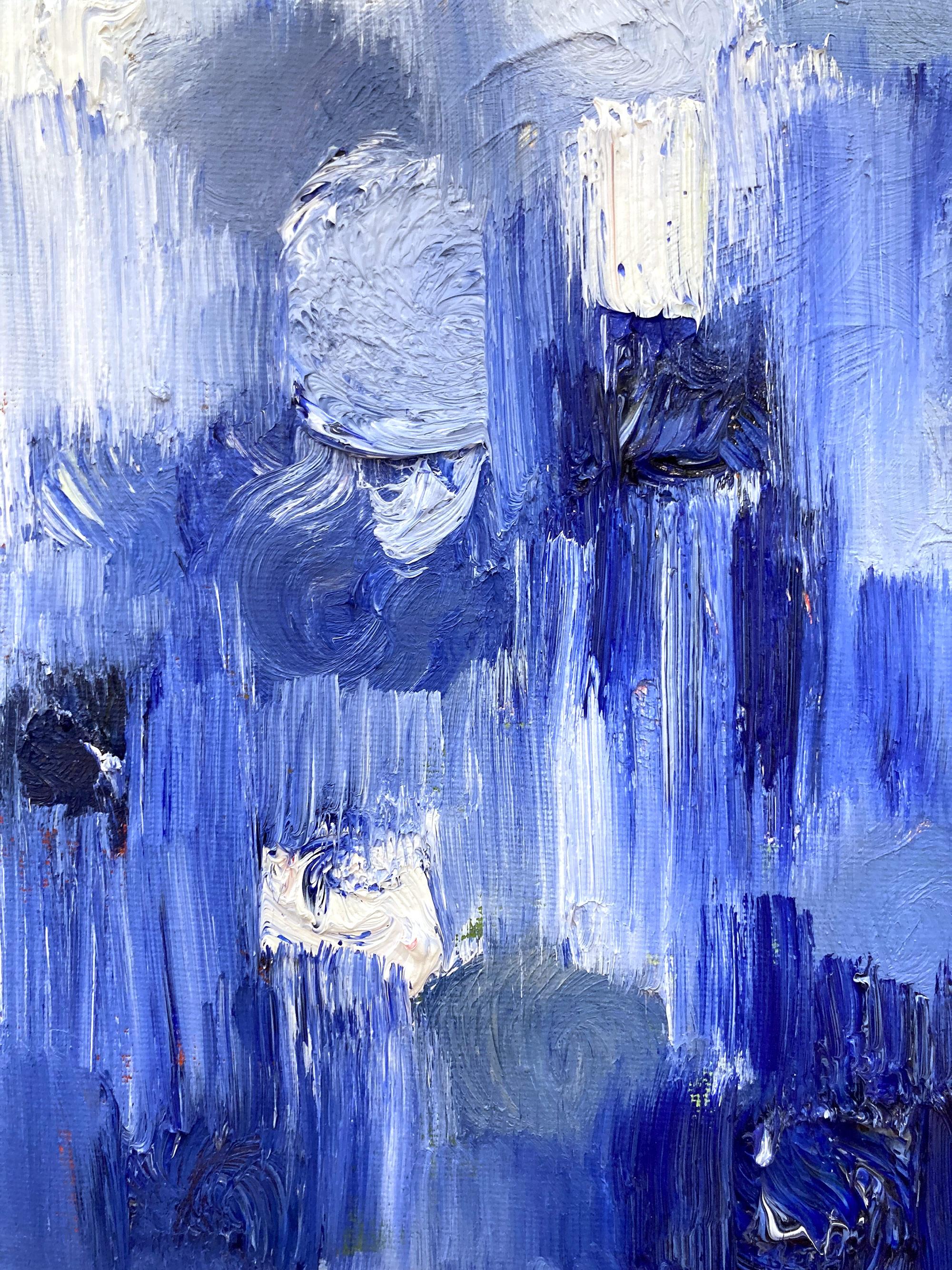 Peinture à l'huile abstraite sur toile 