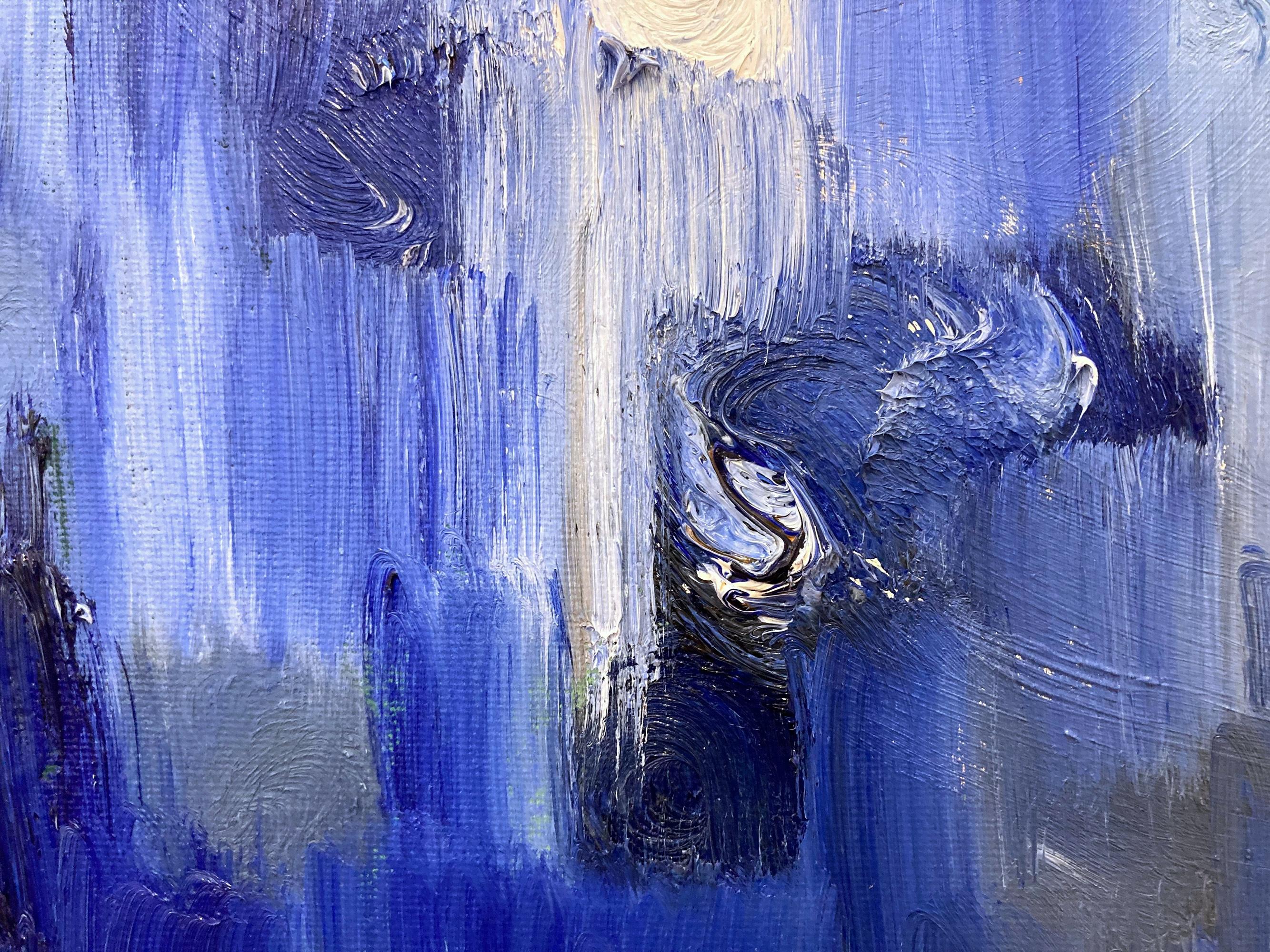 Peinture à l'huile abstraite sur toile 