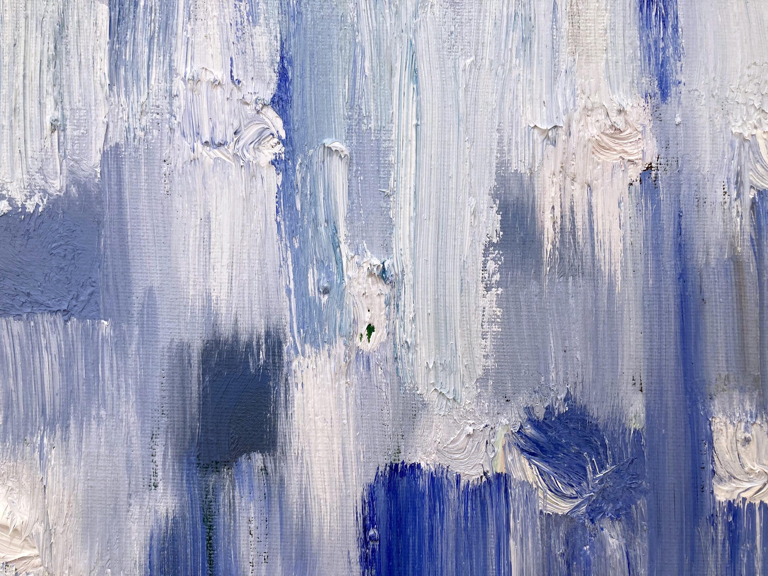 Avec des couches d'huiles brillantes et des coups de pinceau fougueux, la peinture est capable de briller et de scintiller dans un motif très unique. L'artiste utilise des feuilles d'or avec des huiles à la texture épaisse, ce qui ajoute une touche