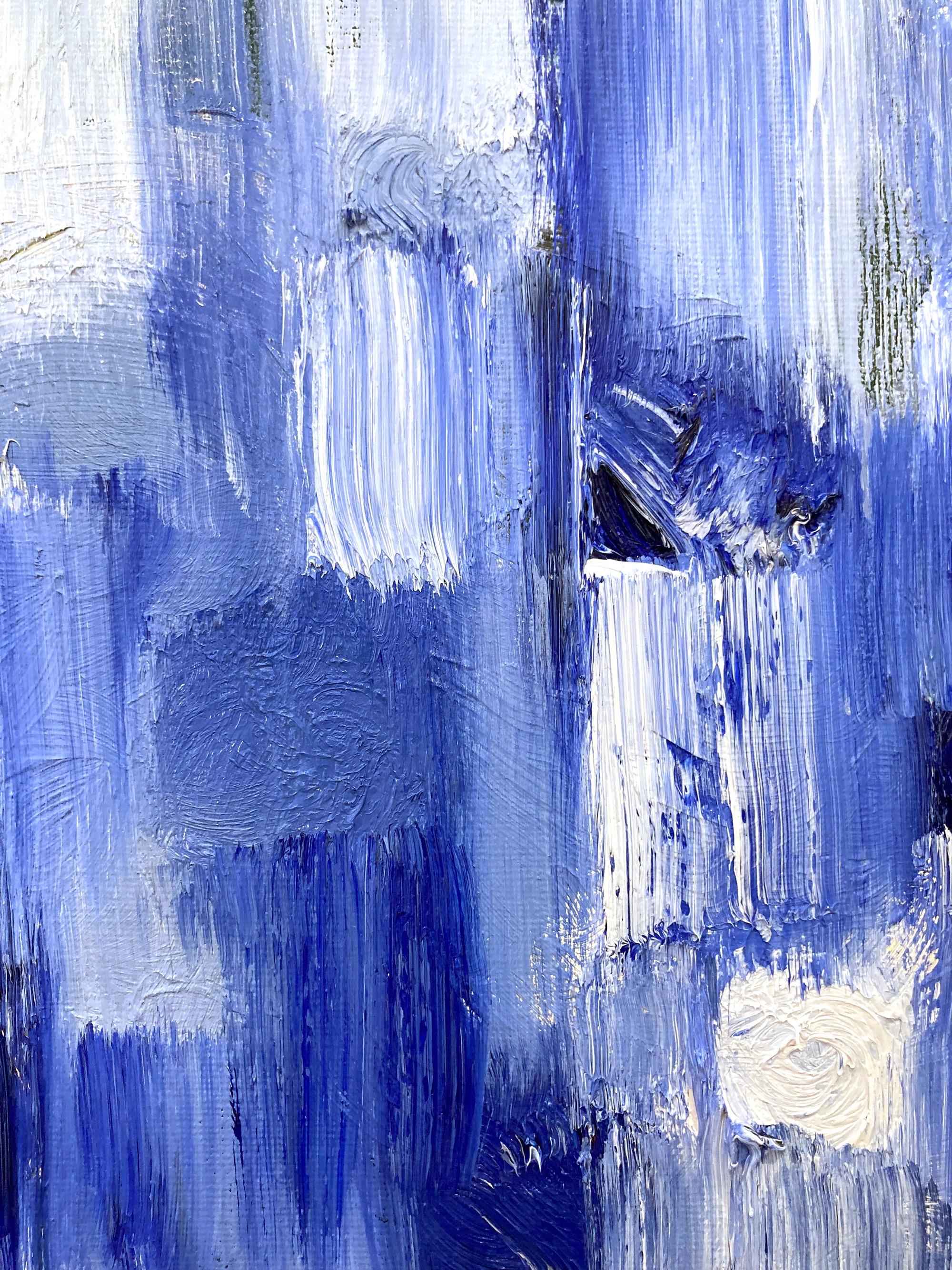 Peinture à l'huile abstraite sur toile 