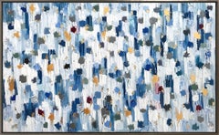 "Dripping Dots - Geneva" Colorful Abstract Oil Painting on Canvas