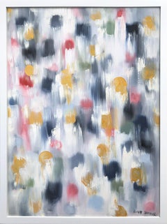 "Dripping Dots - Palm Springs" Colorful Contemporary Oil Painting on Canvas