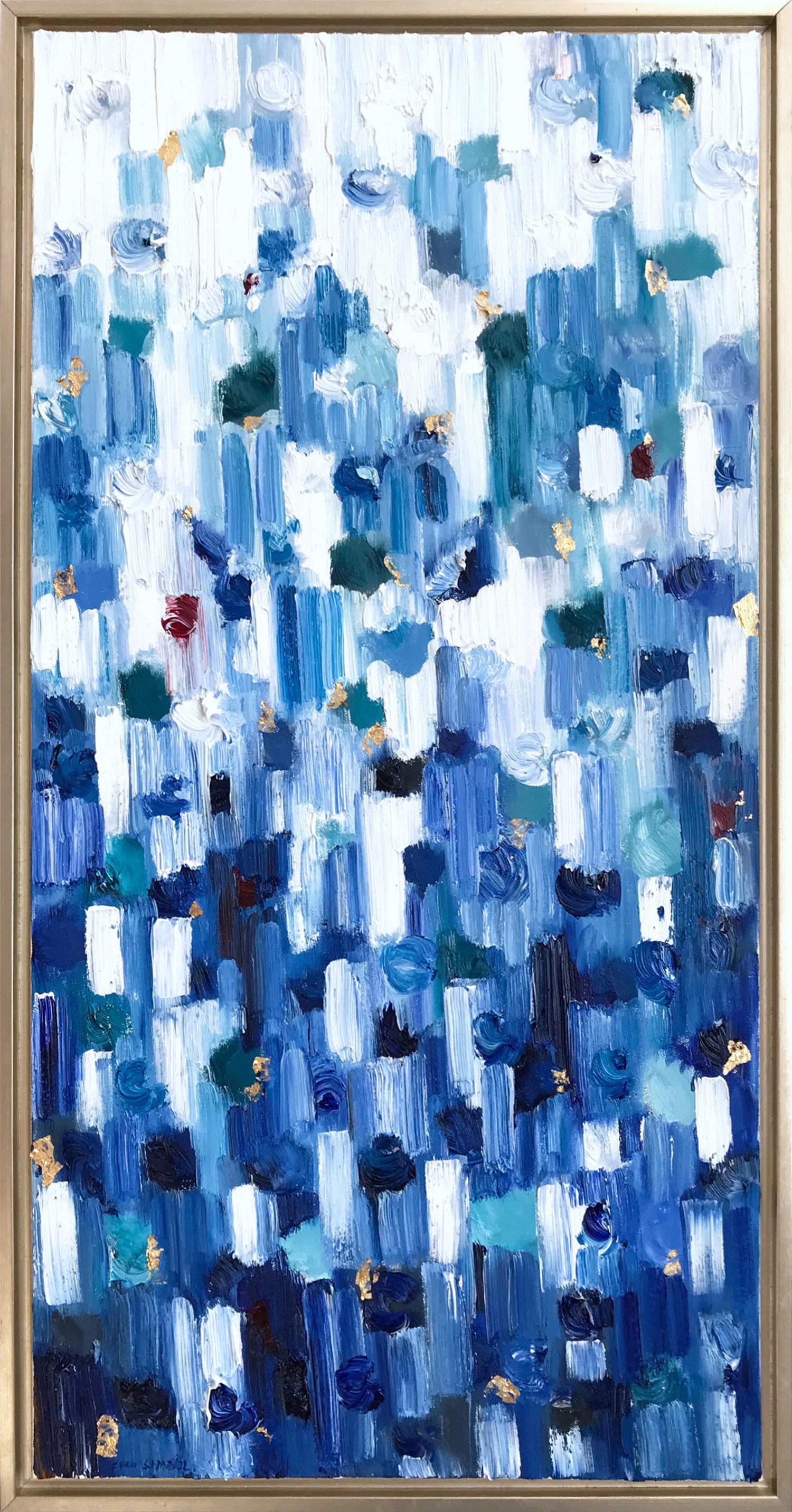 Cindy Shaoul Abstract Painting - Dripping Dots, Gramercy