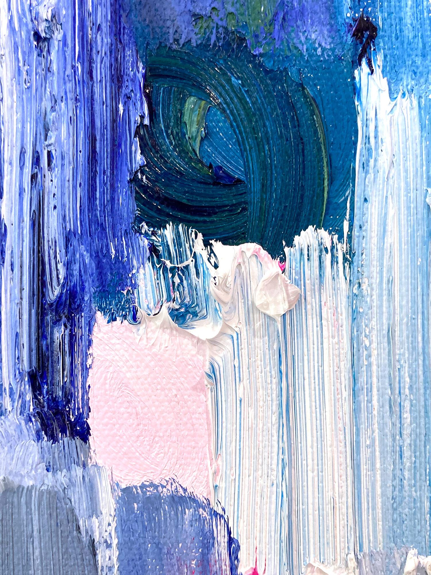 « »Dripping Dots -  Peinture à l'huile abstraite colorée sur toile « Gramercy Park »  en vente 8