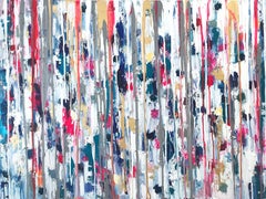 "Dripping Dots - Havana" Colorful Abstract Oil Painting on Canvas