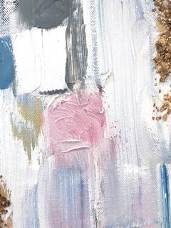 "Dripping Dots - Hollywood" Colorful Abstract Oil Painting on Canvas