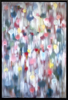 "Dripping Dots - Ibiza" Colorful Contemporary Oil Painting on Canvas