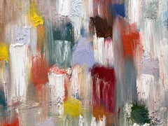 "Dripping Dots - Kingston" Colorful and Vivd Abstract Oil Painting on Canvas