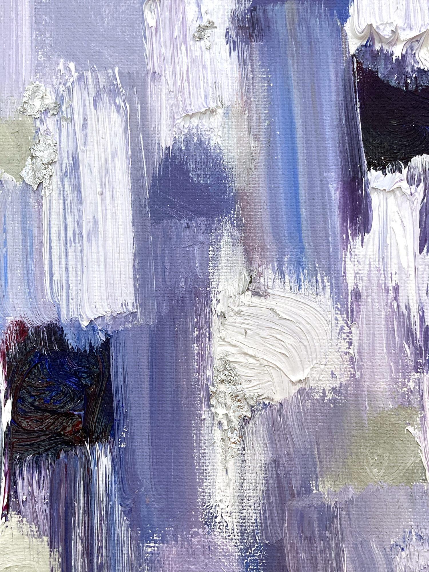 Grazie agli strati di olii brillanti e alle pennellate di pennello, la pittura è in grado di brillare e scintillare in un disegno davvero unico. L'artista utilizza oli dalla texture spessa e pezzi di vetro impreziositi a mano per aggiungere