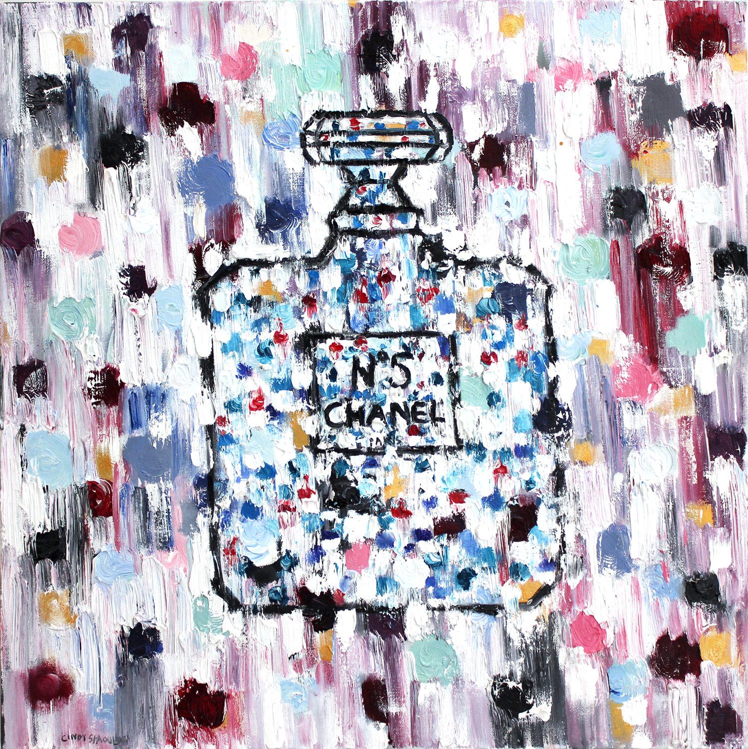Dripping Dots, Nikki Beach N°5 – Painting von Cindy Shaoul