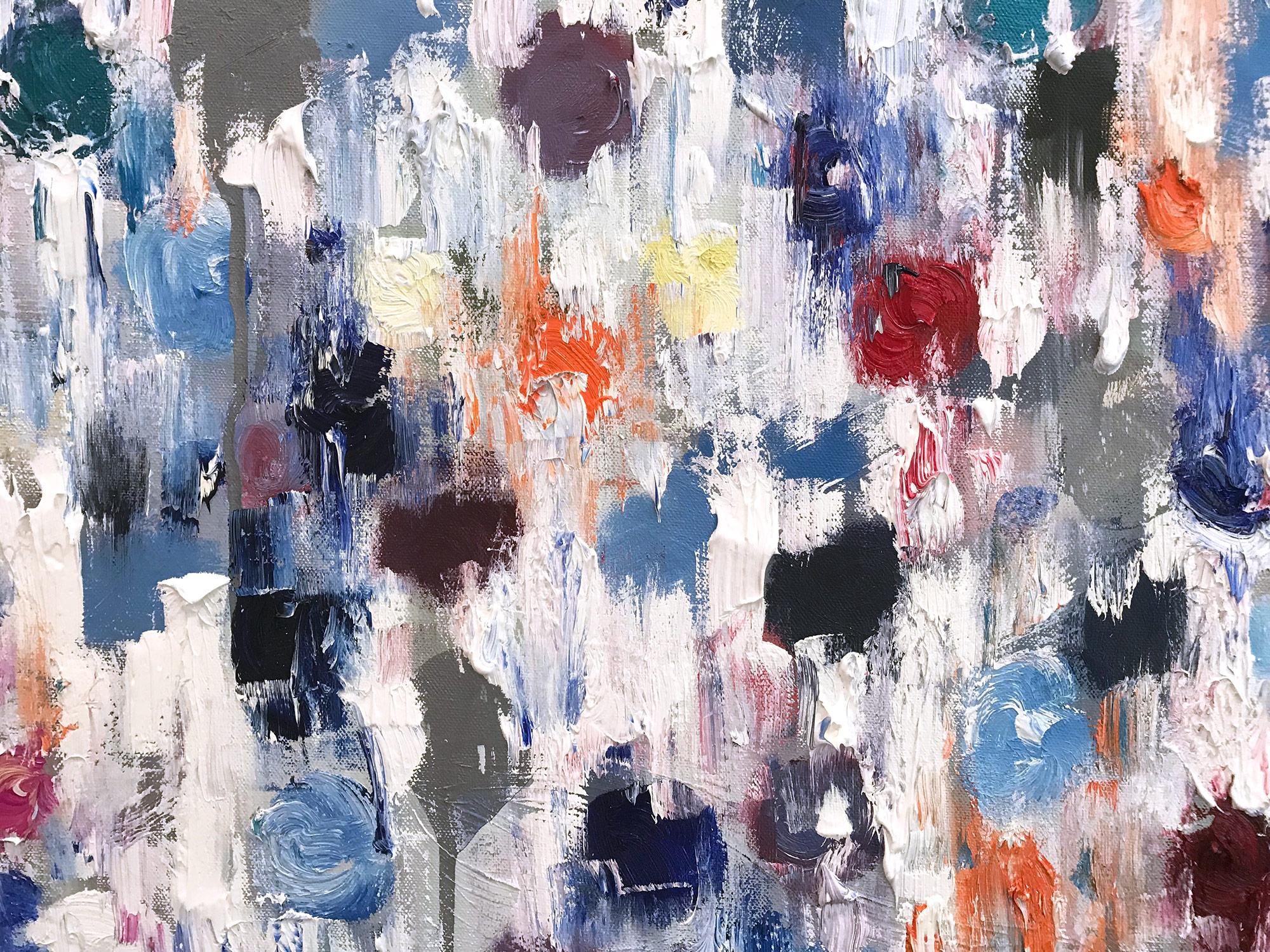 Dripping Dots, Portofino, Abstract Oil Painting 2