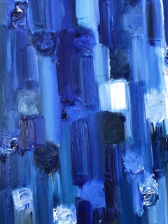 "Dripping Dots - Regency" Colorful Contemporary Oil Painting on Canvas