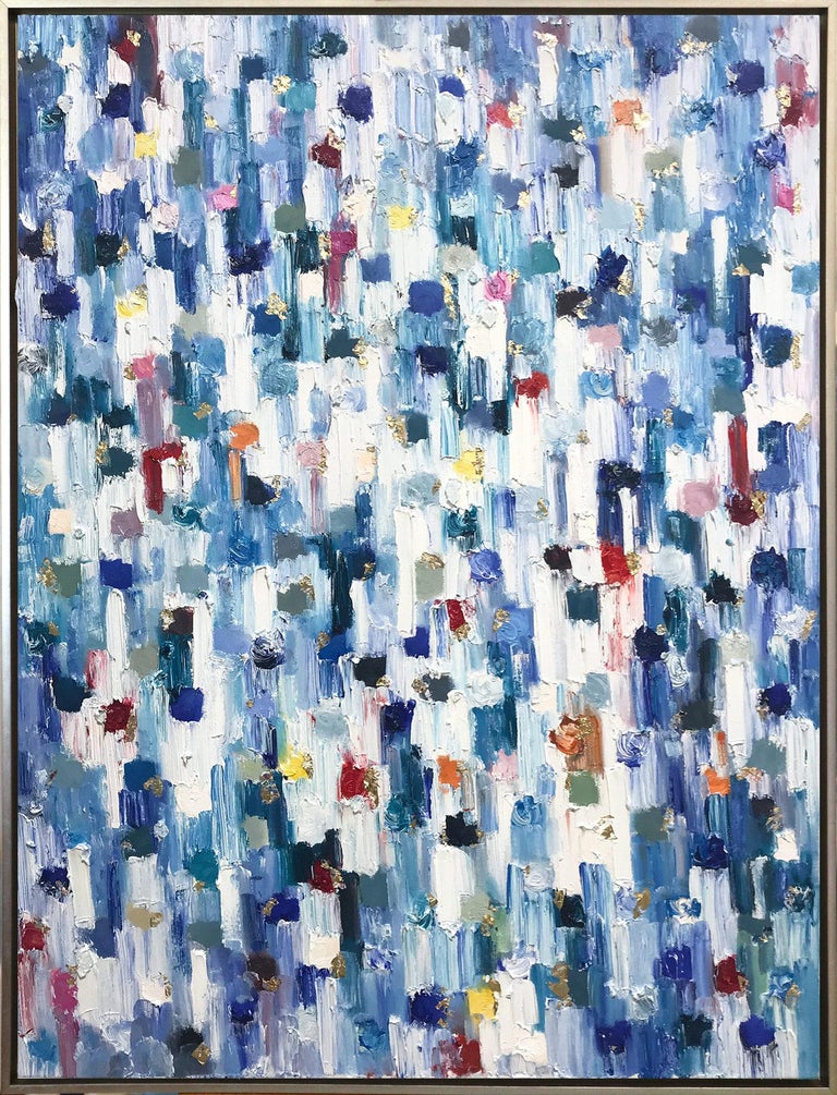 Cindy Shaoul Dripping Dots Saint Tropez Colorful Abstract