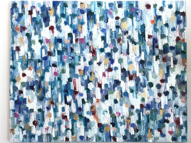 Cindy Shaoul Dripping Dots Singapore Colorful Abstract Oil