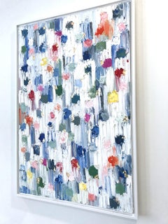 "Dripping Dots - St. Barts" Colorful Contemporary Abstract Painting on Canvas