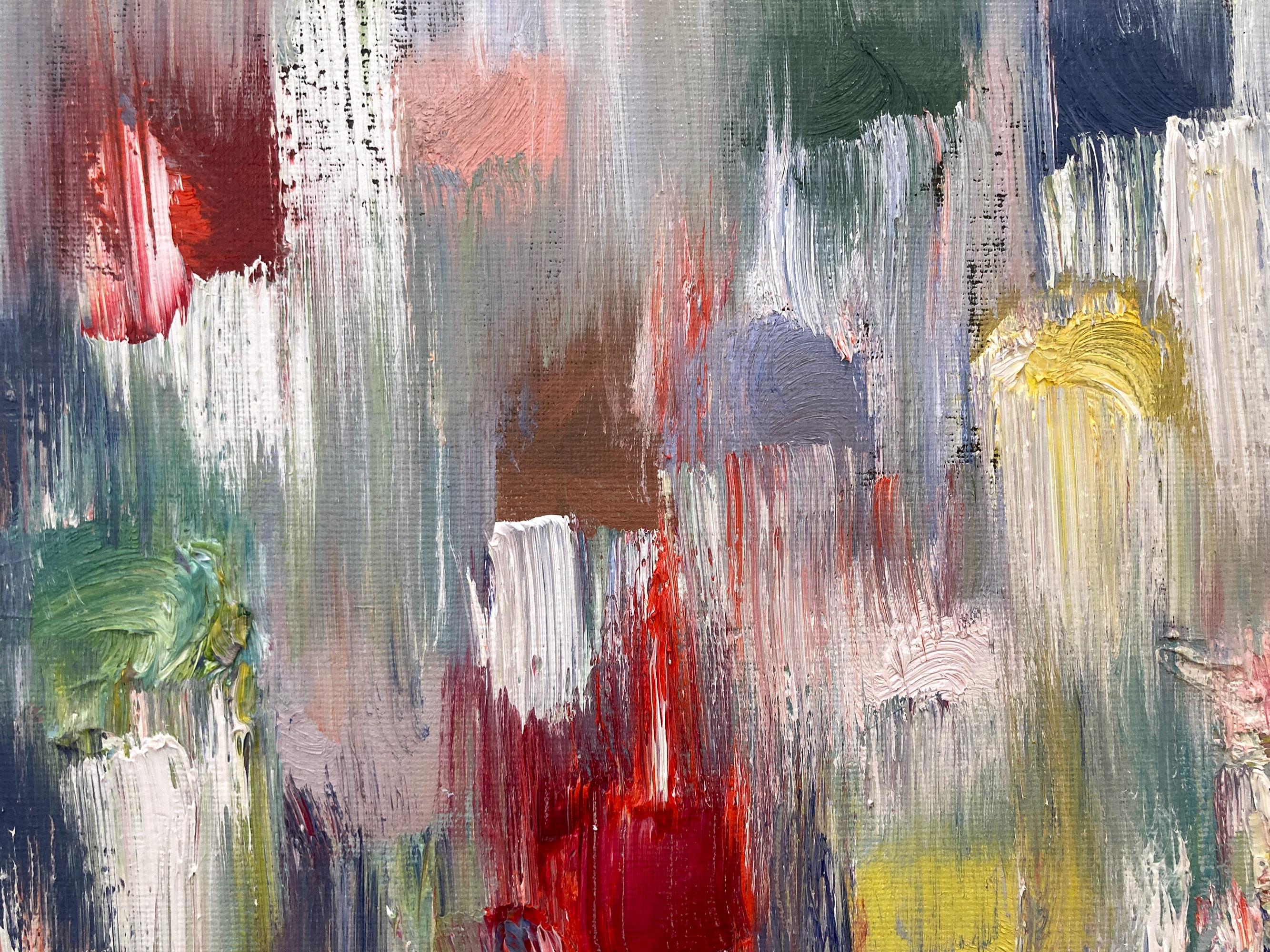 Con capas de óleos brillantes y pinceladas batidas, la pintura es capaz de brillar y resplandecer en un patrón muy singular. El artista utiliza pintura al óleo con marcas de textura gruesa, lo que le da un toque muy contemporáneo y urbano. La forma