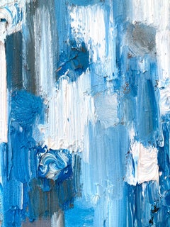 "Dripping Dots - Washington Sq. Park NYC" Colorful Abstract Oil Painting Canvas