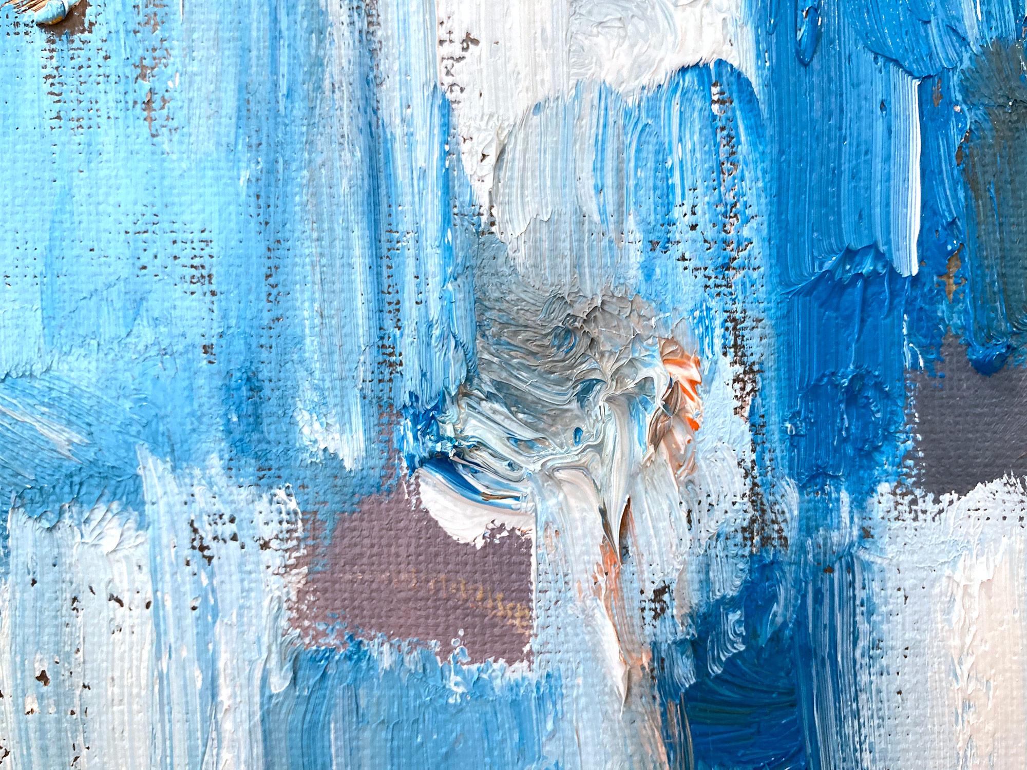 Grazie agli strati di olii brillanti e alle pennellate di pennello, la pittura è in grado di brillare e scintillare in un disegno davvero unico. L'artista utilizza oli dalla texture spessa e pezzi di vetro impreziositi a mano per aggiungere