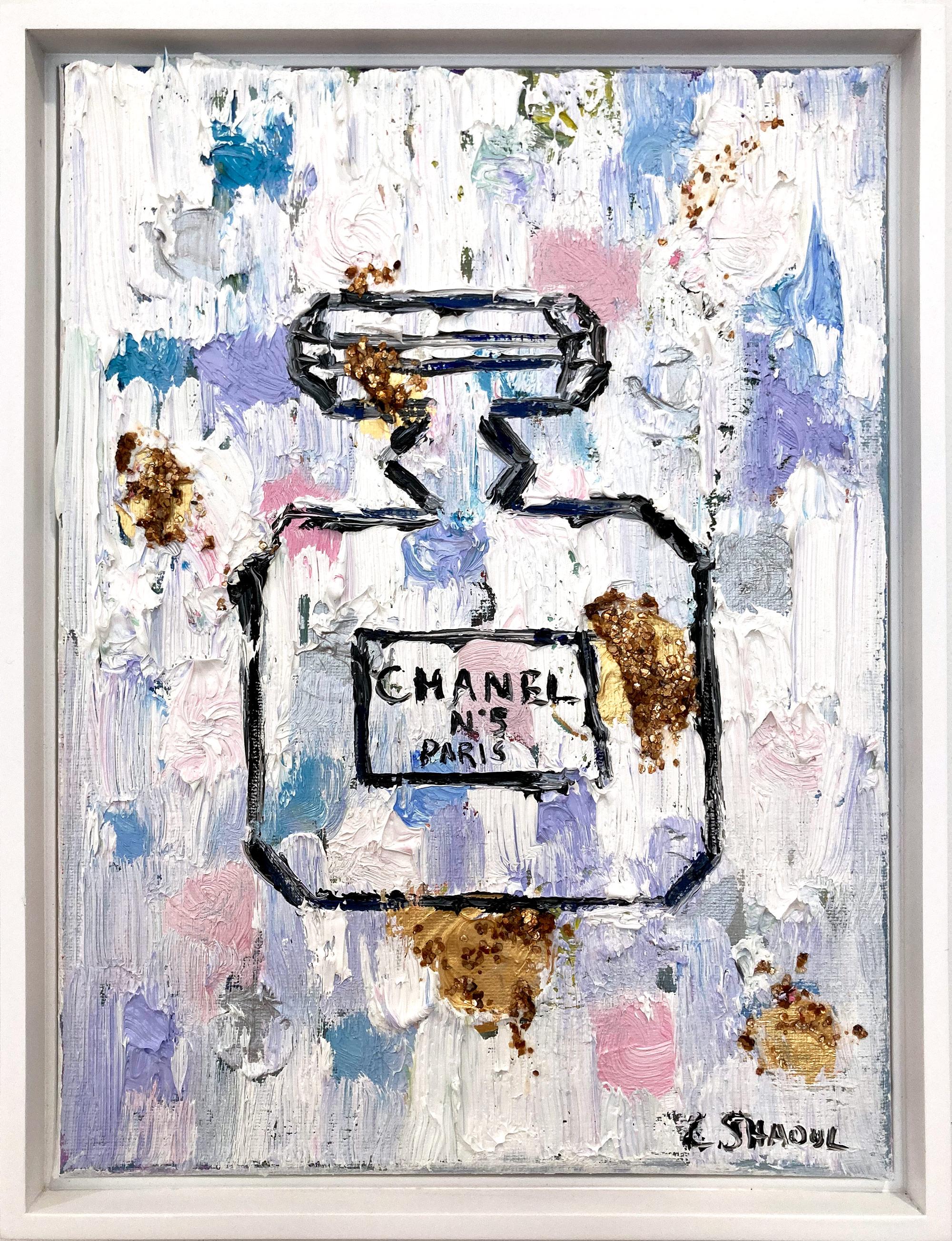 "Dripping in Chanel - Paris" Chanel N5 Perfume Bottle Oil Painting on Canvas