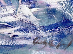 "Evening in Paris" Figure wearing Chanel in Paris Oil Painting on Paper