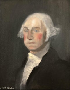"Father Of The Nation" George Washington Impressionistic Oil Painting on Canvas