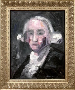 "Founding Father" George Washington Impressionistic Oil Painting on Canvas