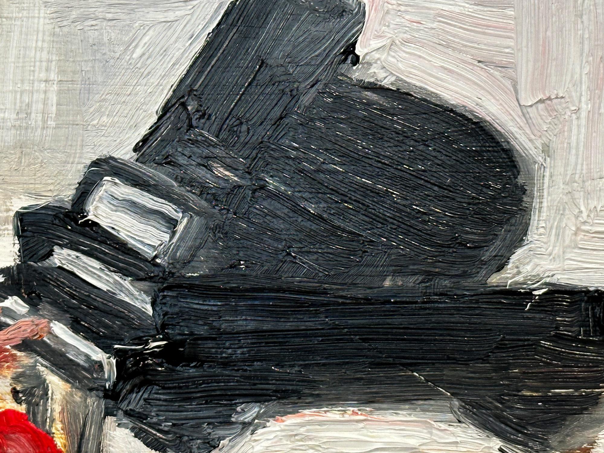 Impressionistisches Ölgemälde „Fur Elise“ einer Frau, die Klavier Indoors spielt,  im Angebot 2