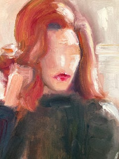 "Harmon - Queens Gambit" Parisian Chess Scene from Queens Gambit Oil Painting