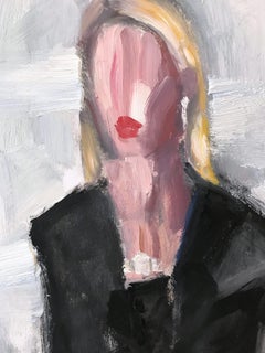 "Heather Rae Young" Figur trägt Chanel von Portrait Ölgemälde auf Papier