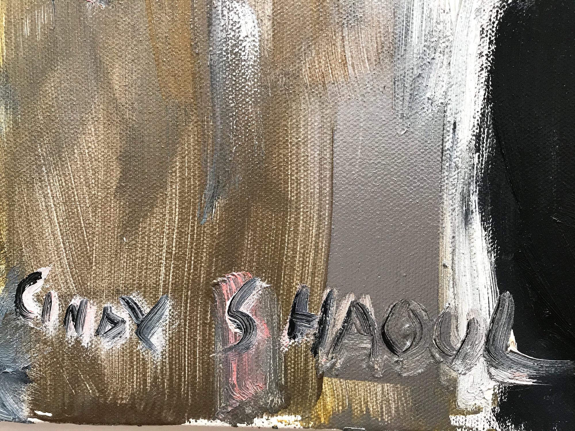 « Hey Sinatra », peinture à l'huile abstraite sur toile, portrait de l'emblématique Frank Sinatra en vente 6