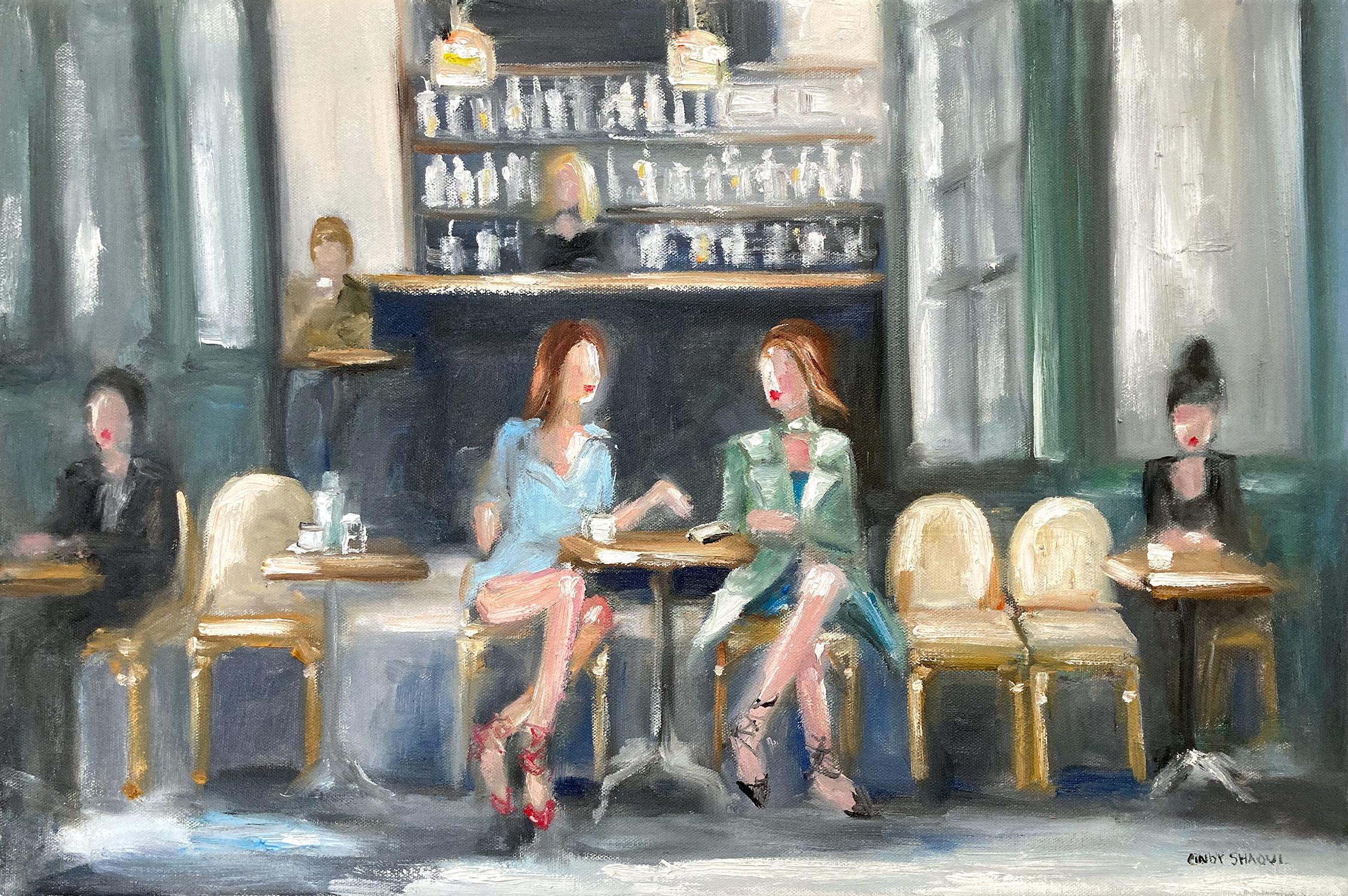 paris cafe painting