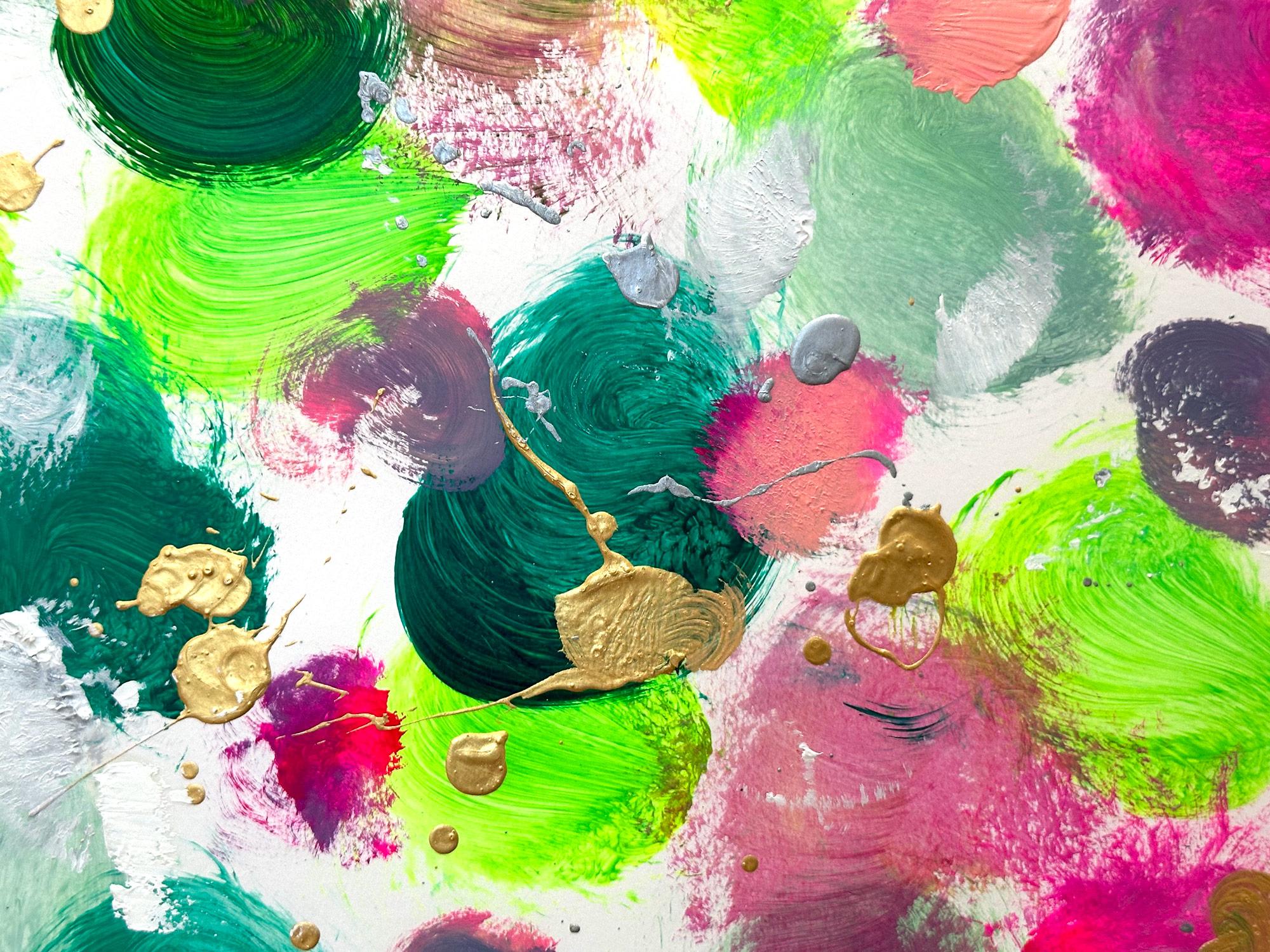 Un'opera in acrilico e olio su carta pesante con un uso brillante del colore e della texture. Siamo concentrati sulla semplicità della bellezza nel momento in cui Shaoul crea una palette traslucida ma molto colorata con un uso intenso della pittura,