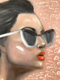 "Internal Dialogue" Haute Couture Sunglasses Pop Art Oil Painting on Canvas