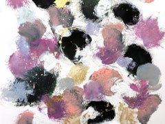 "Kiss Me" Color Theory Contemporary Painting on Paper Inspired by Sam Francis