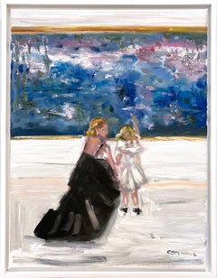 "Pequeños descubrimientos" Madre e hija en el Museo de París con un óleo de Monet