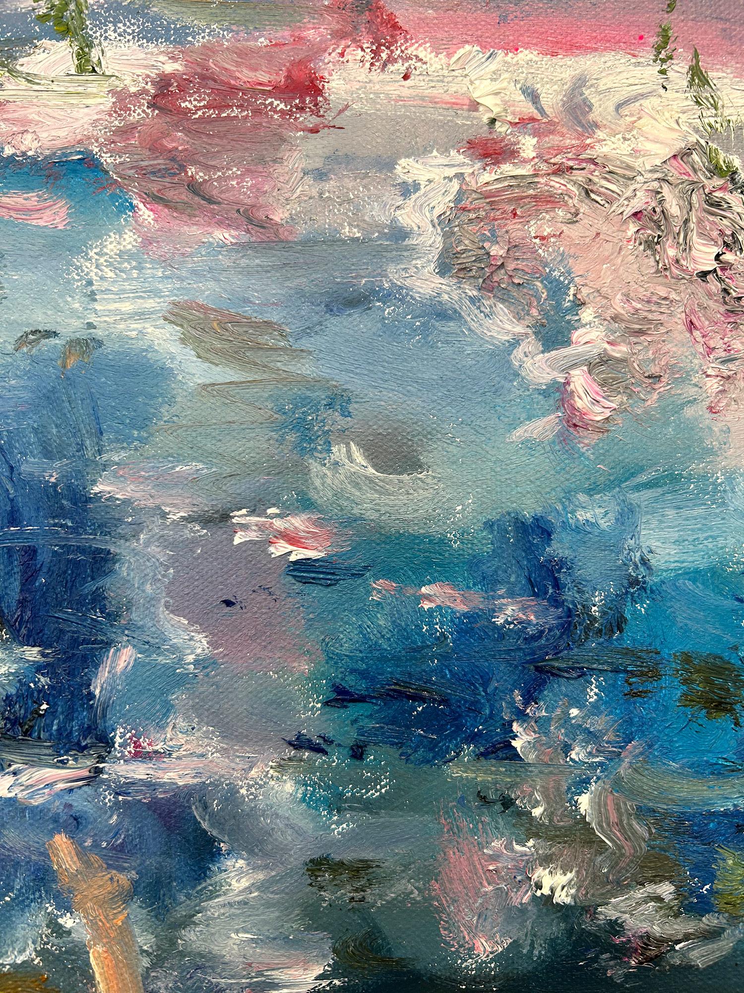 Una vivace rappresentazione impressionistica di una madre e una figlia che scoprono un monumentale dipinto di Claude Monet al Museo di Parigi. L'emozione e la composizione dinamica di questo dipinto ci trasportano in questa scena cara. Shaoul è noto