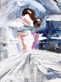 "Manhattan Nights" Figure Chanel French Haute Couture Oil Painting on Canvas