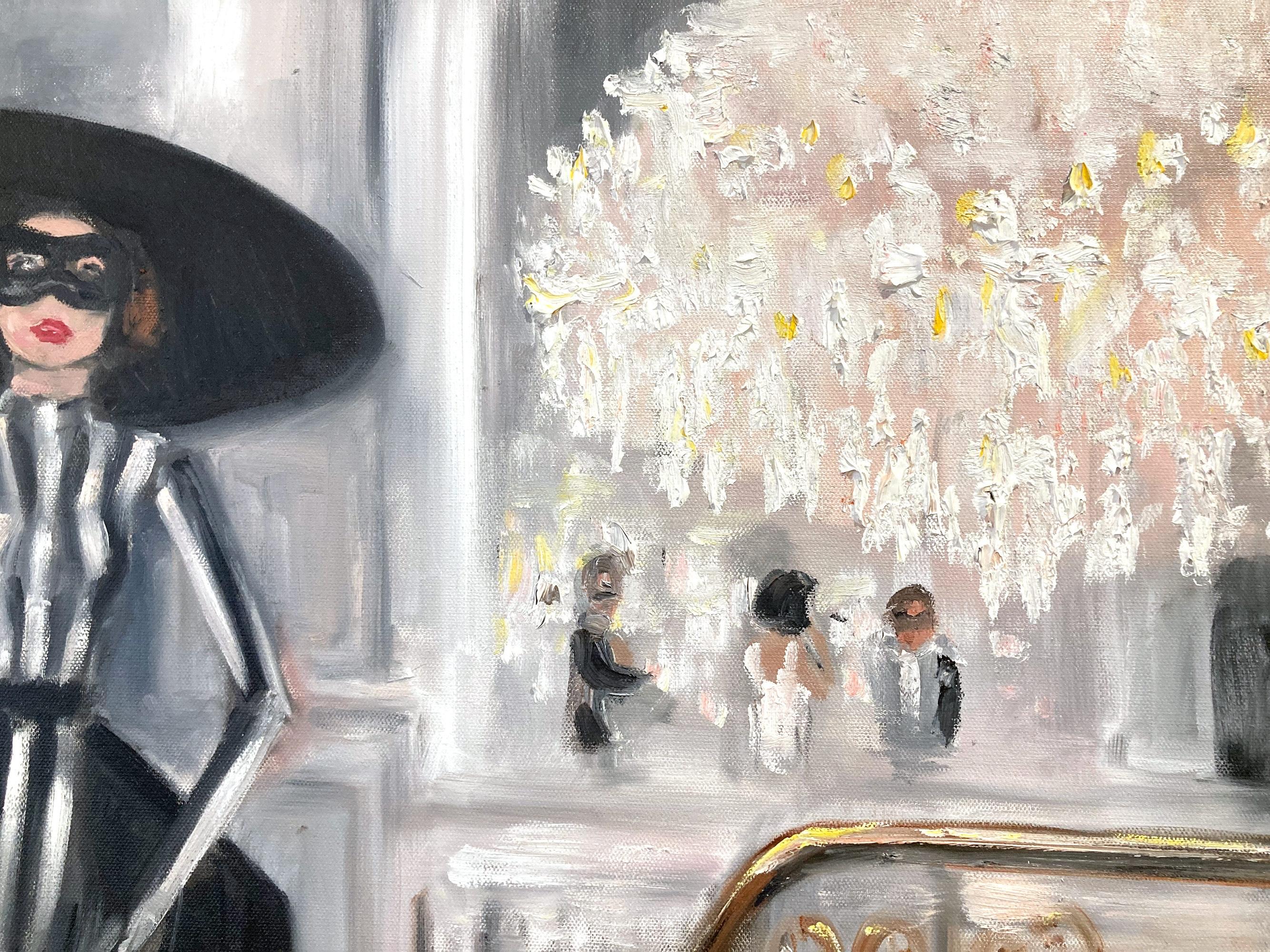 Une représentation vivante et impressionniste d'Icone dans son costume lors de la mascarade de la saison 4 de l'émission emblématique 