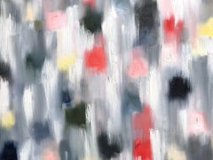 "Dripping Dots - Monaco Nights" Colorful Contemporary Oil Painting on Canvas