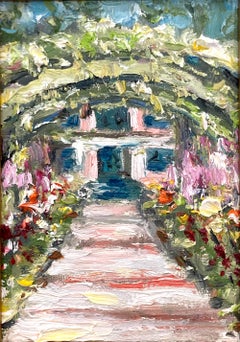 "Monet's Garden" Impressionistic Floral Landscape Claude Monet Garden in Paris
