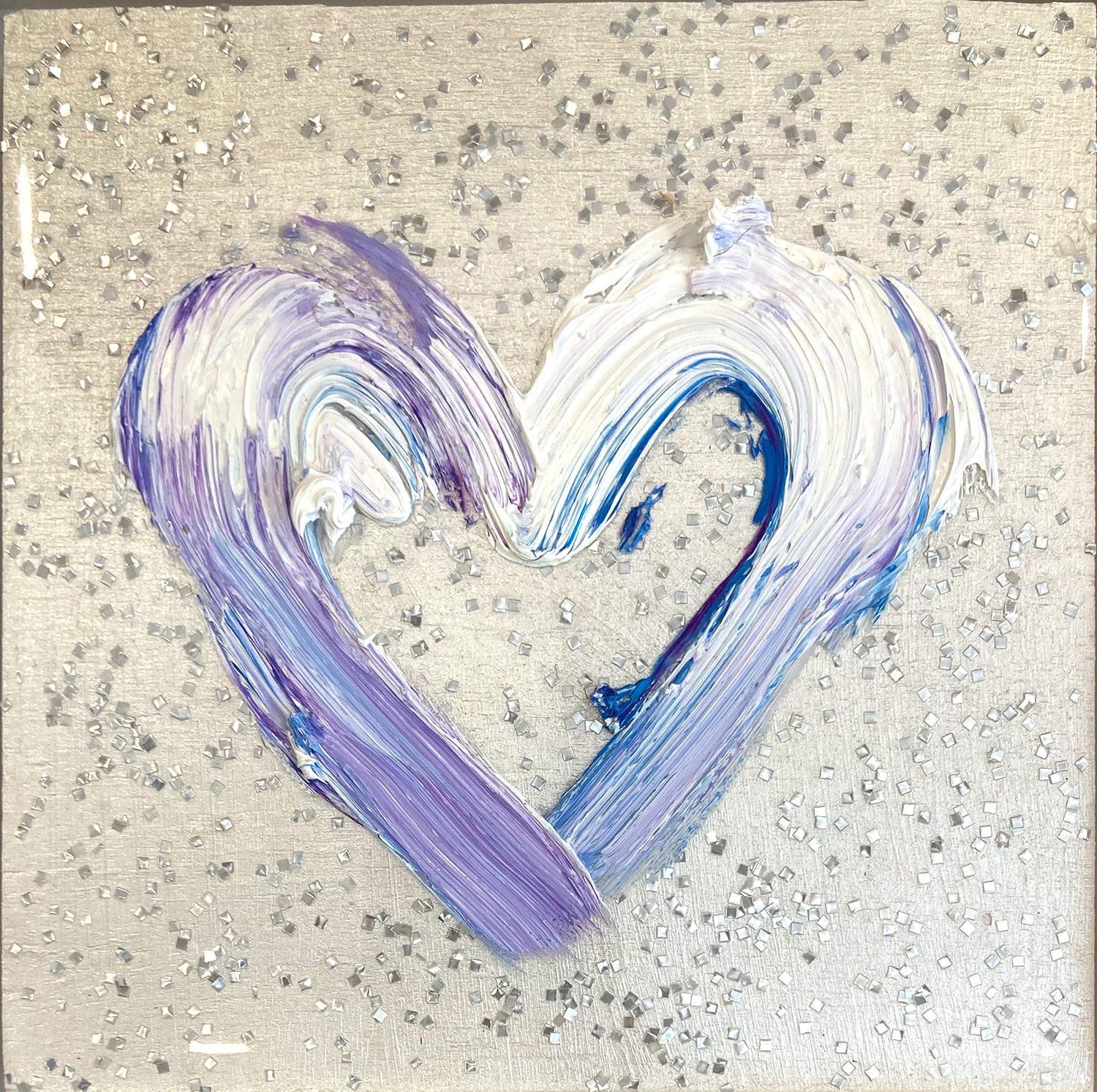 „My Abbey Road Heart“ Pop Art Harz Ölgemälde & Harz auf weißem Floater-Rahmen – Painting von Cindy Shaoul
