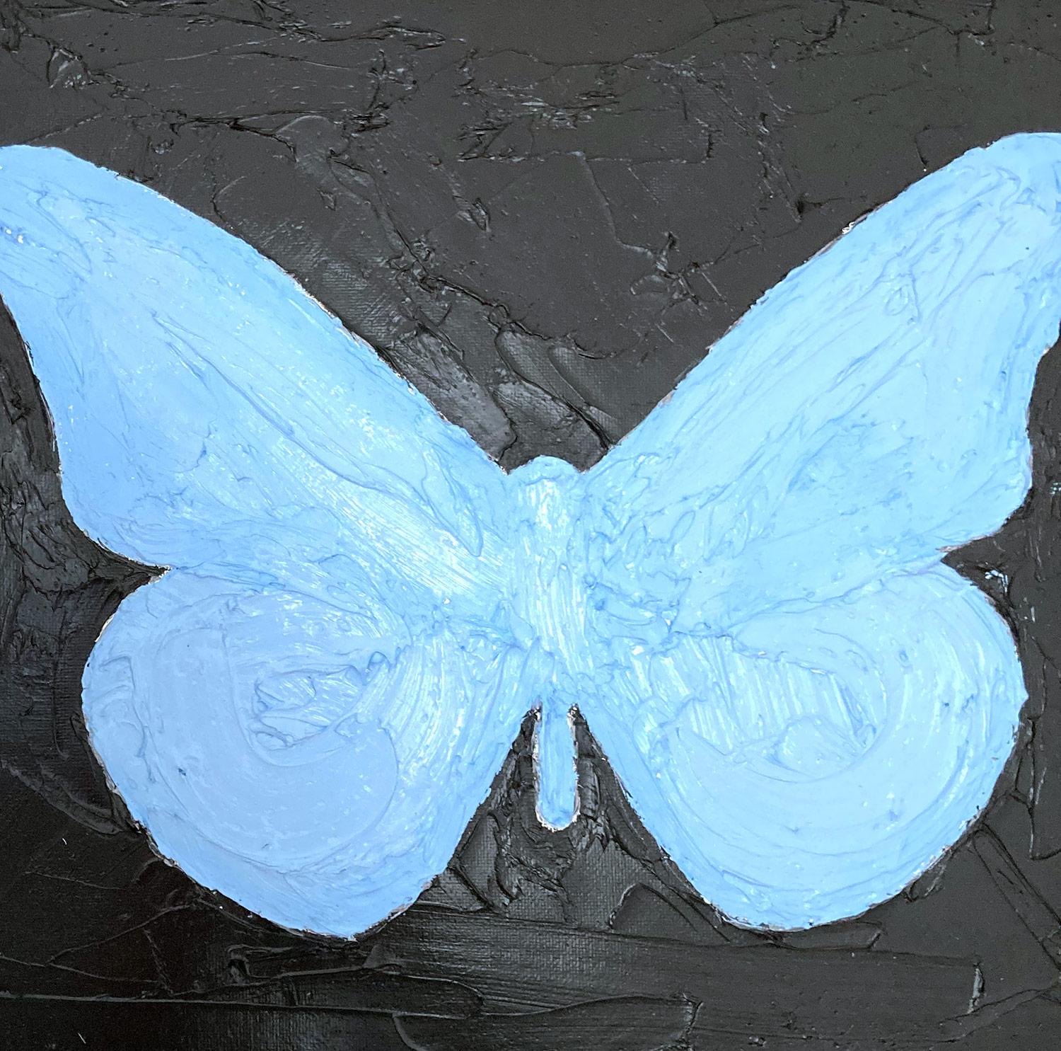 Motivated by bold color and fast brushwork, we are moved by the simplicity and thick textured oil paints in these works. Shaoul’s “My Butterfly Collection” is a vibrant and energetic display of transformation encapsulated in these playful