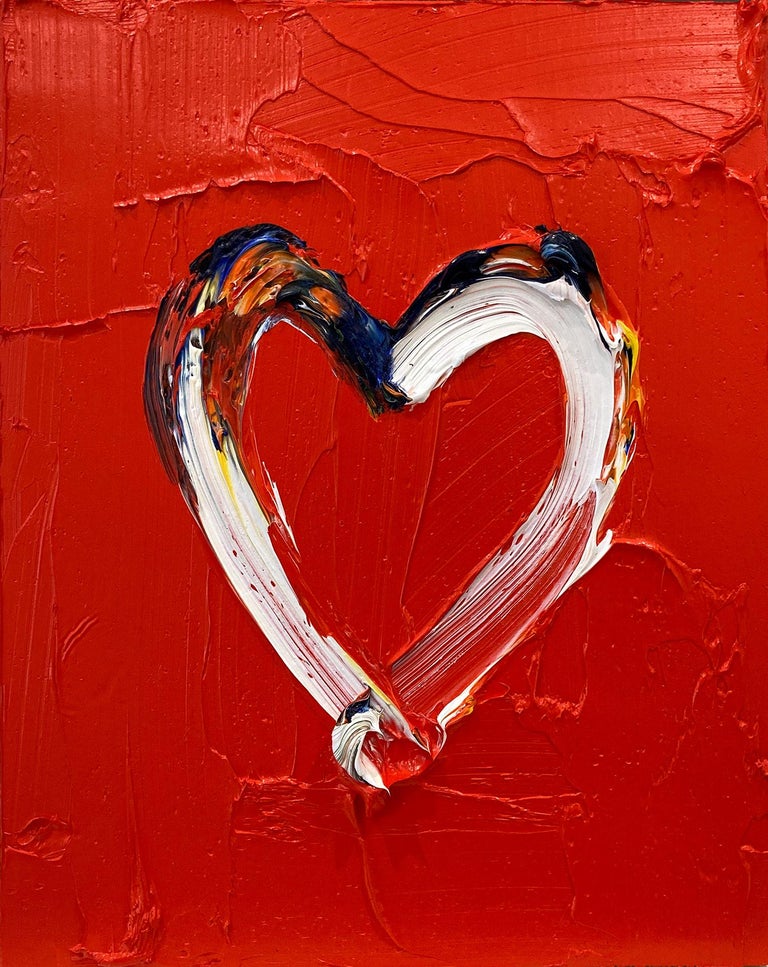 Cindy Shaoul - My Basquiat Heart Red Colorful Contemporary Pop