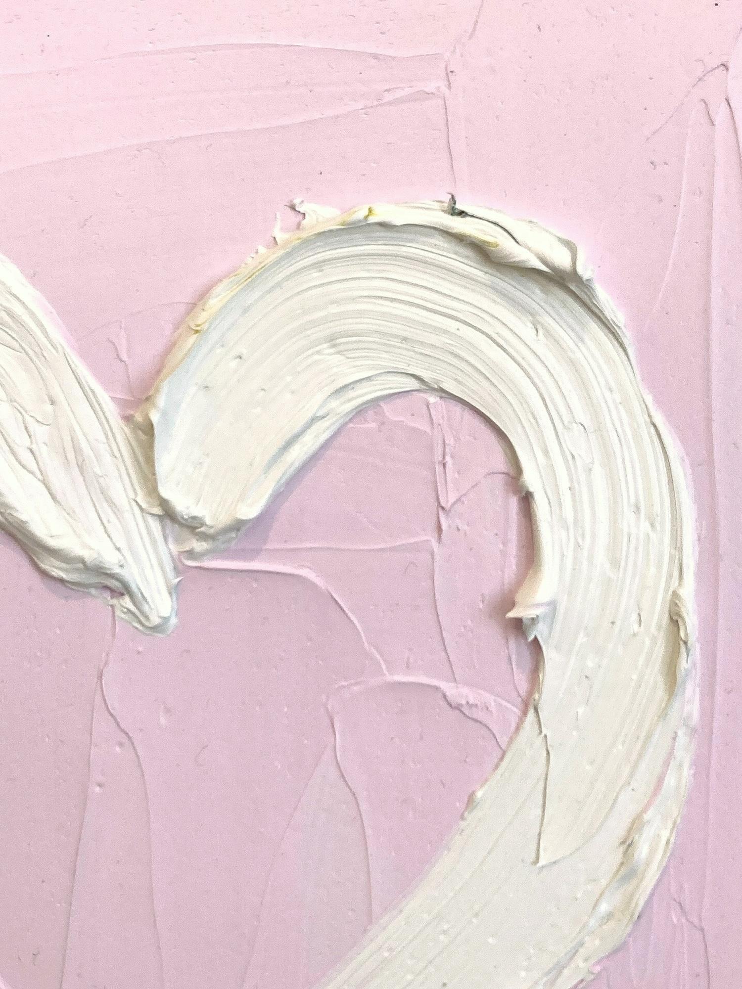 „My Cherry Blossom Heart“ Pop-Art-Ölgemälde auf Holz mit weißem Floater-Rahmen (Zeitgenössisch), Painting, von Cindy Shaoul