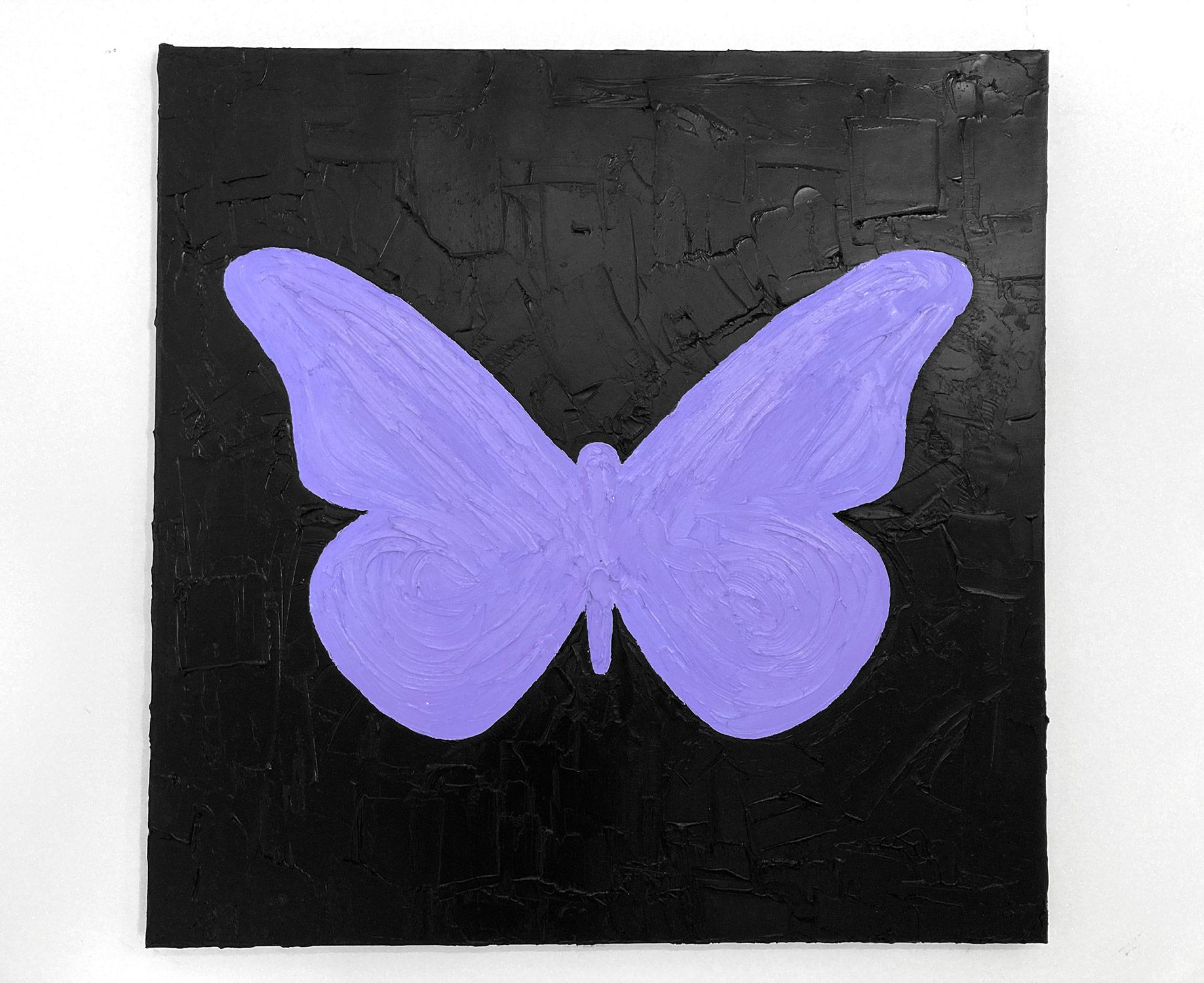 purple butterfly painting