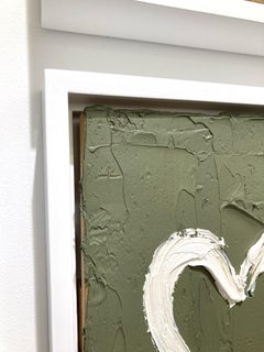 "My Fortunate Heart" Contemporary Pop Art Oil Painting with Floater Frame