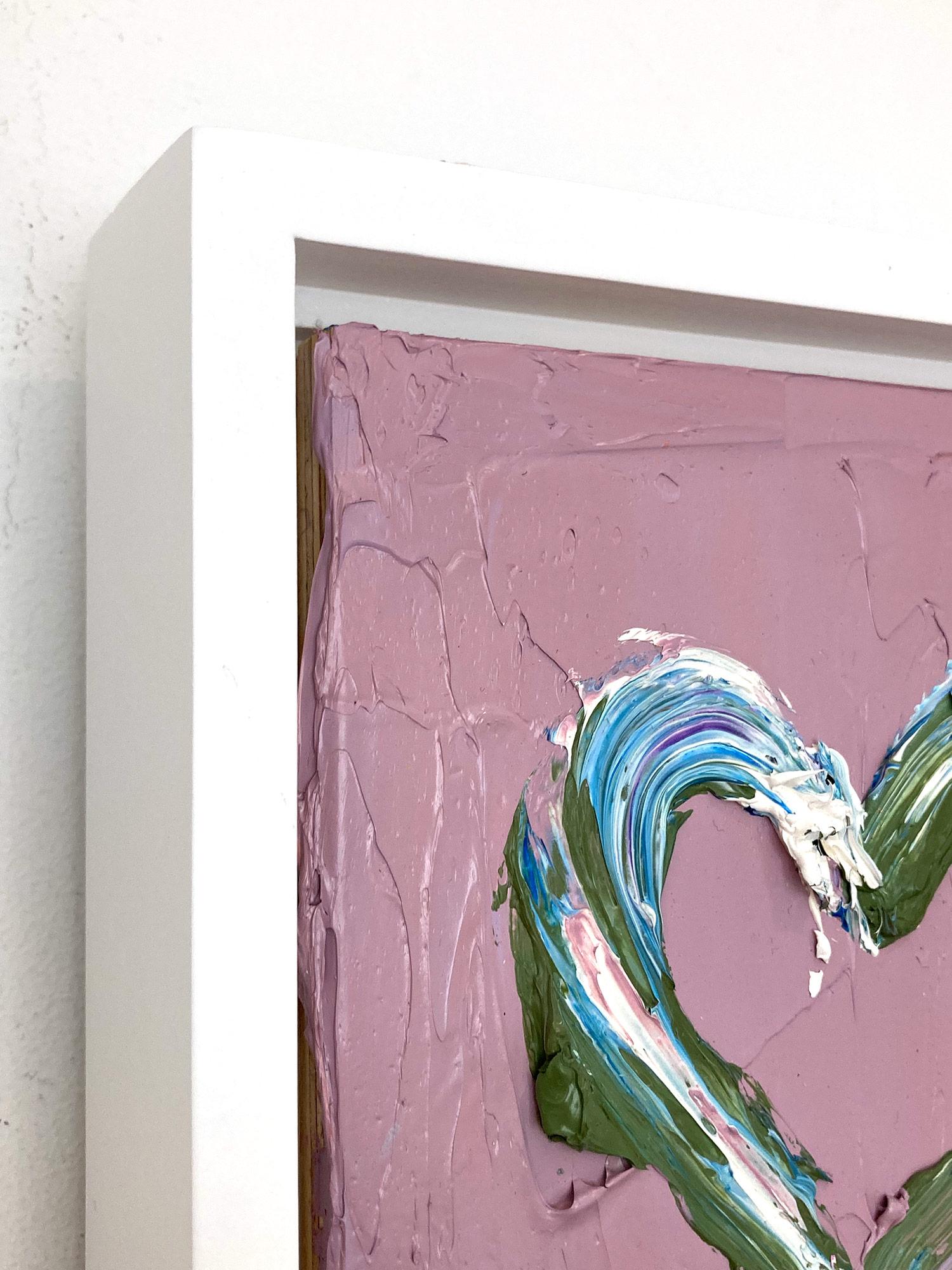 „My Givenchy Heart“ Buntes Pop-Art-Ölgemälde mit weißem Floater-Rahmen im Angebot 2