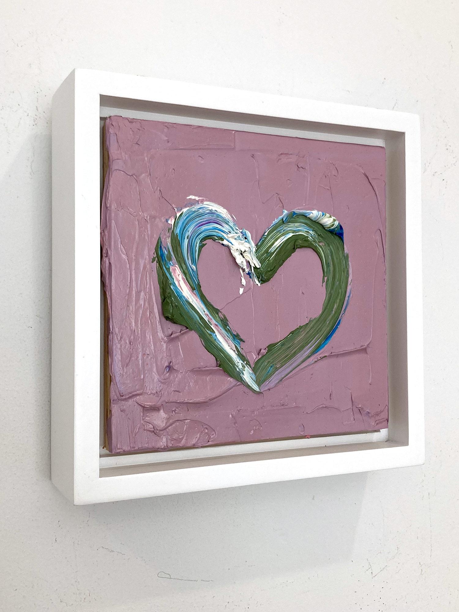 „My Givenchy Heart“ Buntes Pop-Art-Ölgemälde mit weißem Floater-Rahmen im Angebot 4