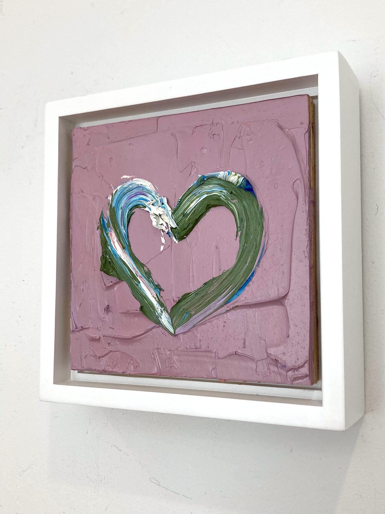 „My Givenchy Heart“ Buntes Pop-Art-Ölgemälde mit weißem Floater-Rahmen im Angebot 6